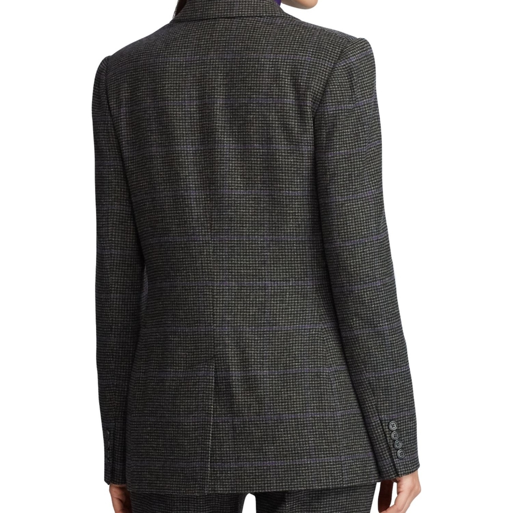 Lauren Ralph Lauren Wool Blend Suit Jacket Purple Multi - Picture 3 of 12